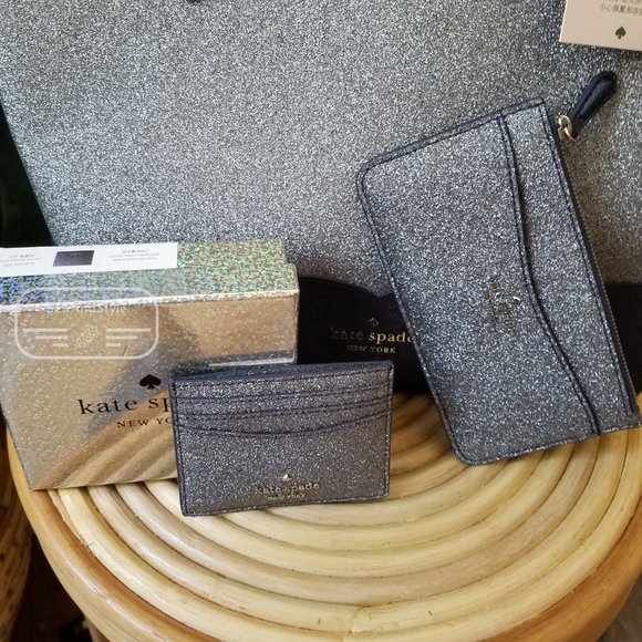 Kate Spade Lola Tote Large Card Holder 3 piece set - Picture 10 of 12